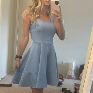 Lulus Sky Blue Fit & Flare Dress, size XS